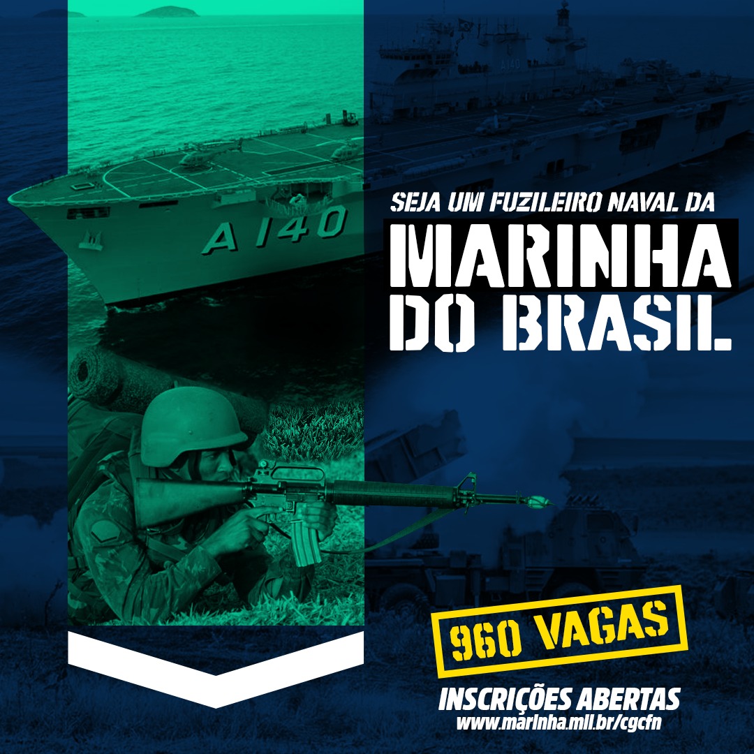 Concurso Marinha: 960 vagas para Fuzileiros Navais.